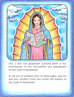 Back cover of I AM the Guadalupe Coloring Book