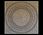Shipibo song pattern textile